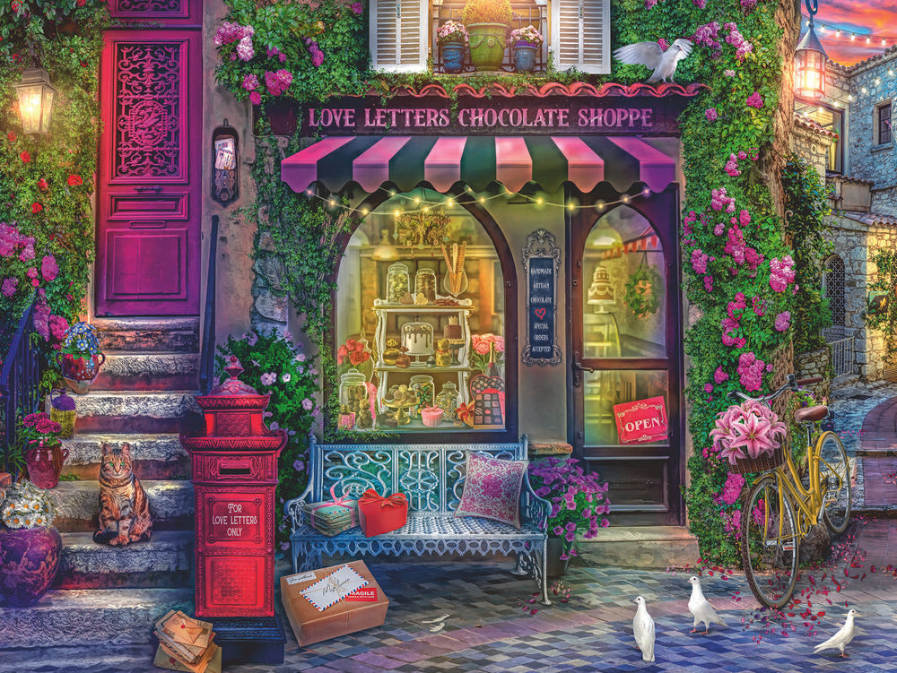 Puslespil Love Letters Chocolate Shop 1500 brikker