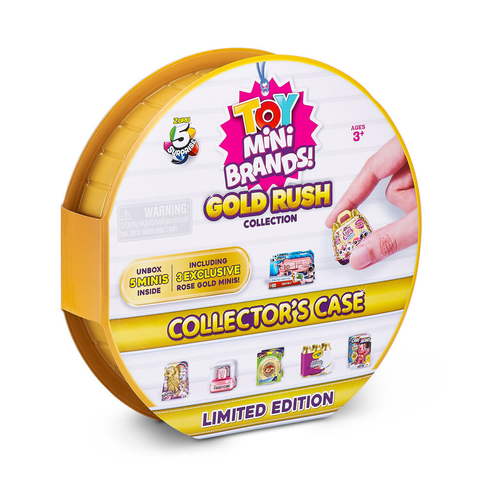 Mini Brands Mini Toys Gold Rush Collectors Case