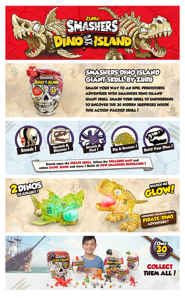 Smashers Dino Island Giant Skull