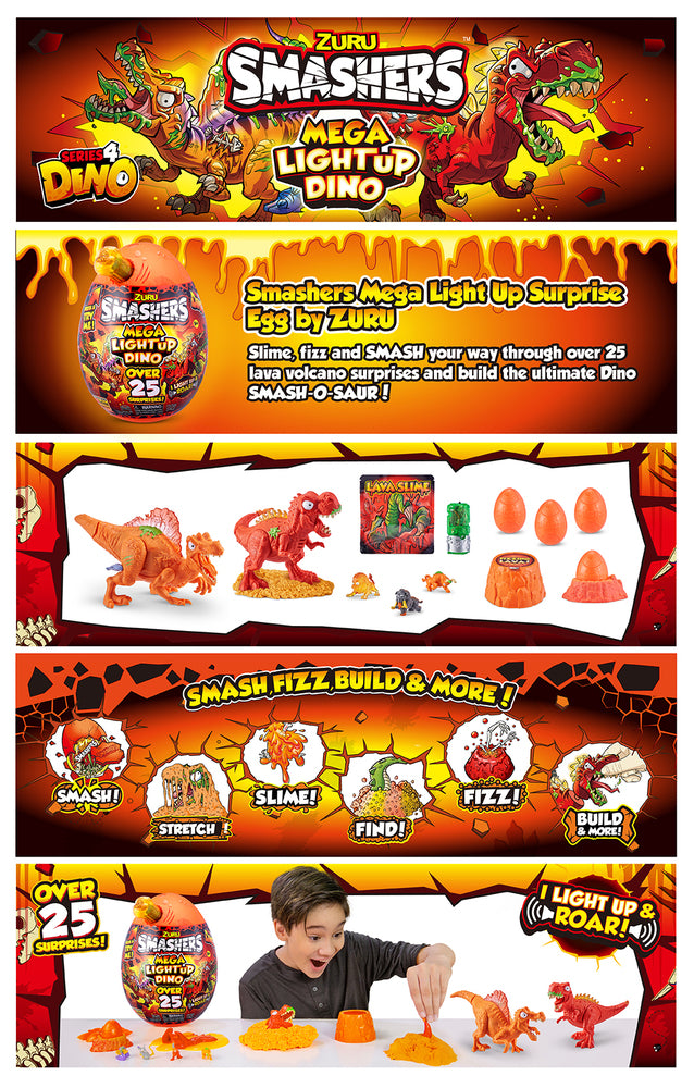Smashers Mega Light-Up Dino