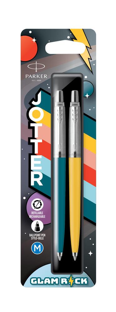 Kuglepen Parker Jotter Originals 70s Glam Rock blå og rød
