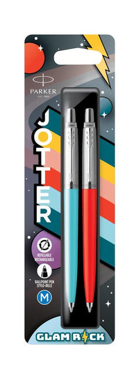 Kuglepen Parker Jotter Originals 70s Glam Rock blå og gul