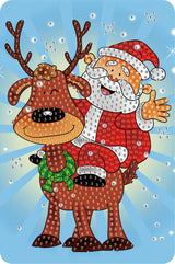 Diamond Art rudolf 10x15 cm