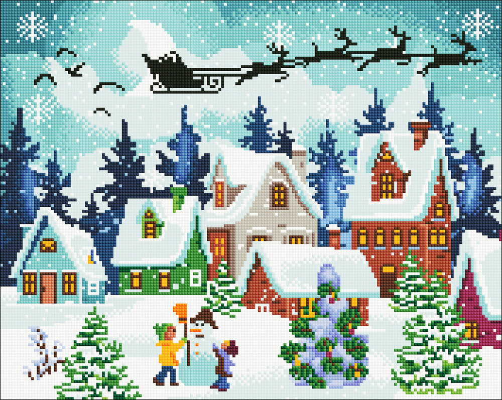 Diamond Art Julekalender 1-24 50x40 cm