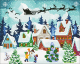 Diamond Art Julekalender 1-24 50x40 cm
