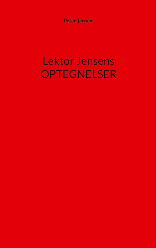 Lektor Jensens optegnelser