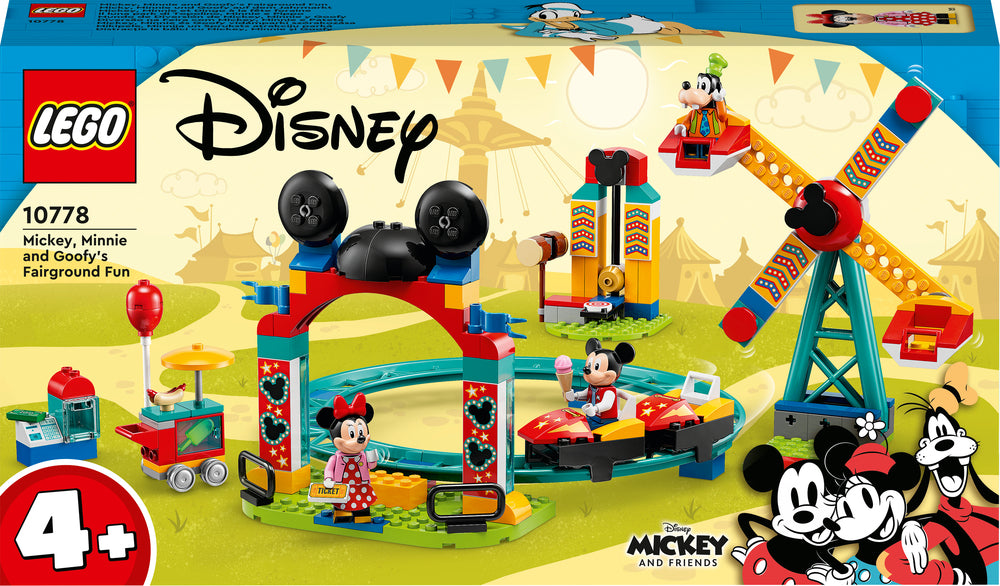 10778 LEGO Mickey And Friends Mickey, Minnie Og Fedtmules Tivolitur