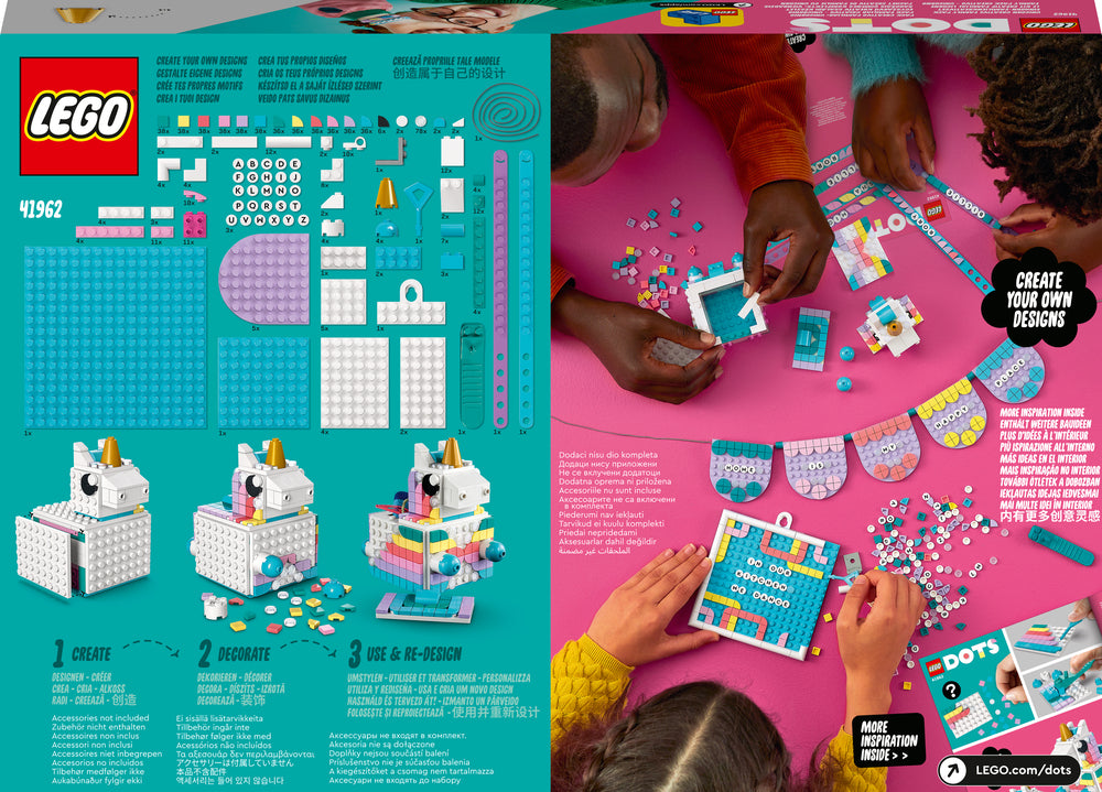 41962 LEGO Dots Kreativ Familiepakke – Enhjørning