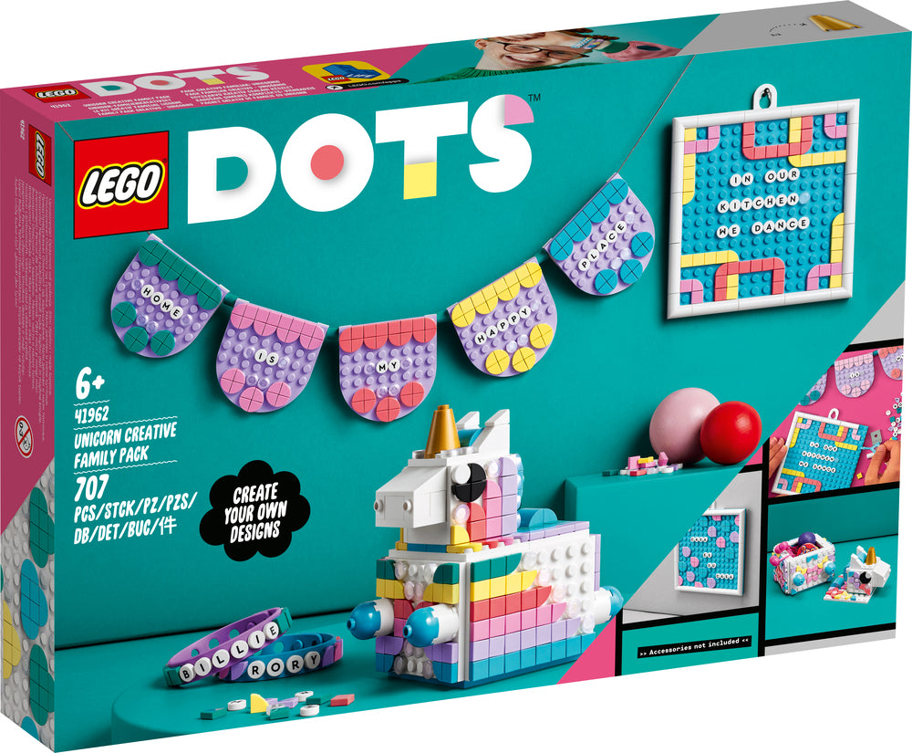 41962 LEGO Dots Kreativ Familiepakke – Enhjørning