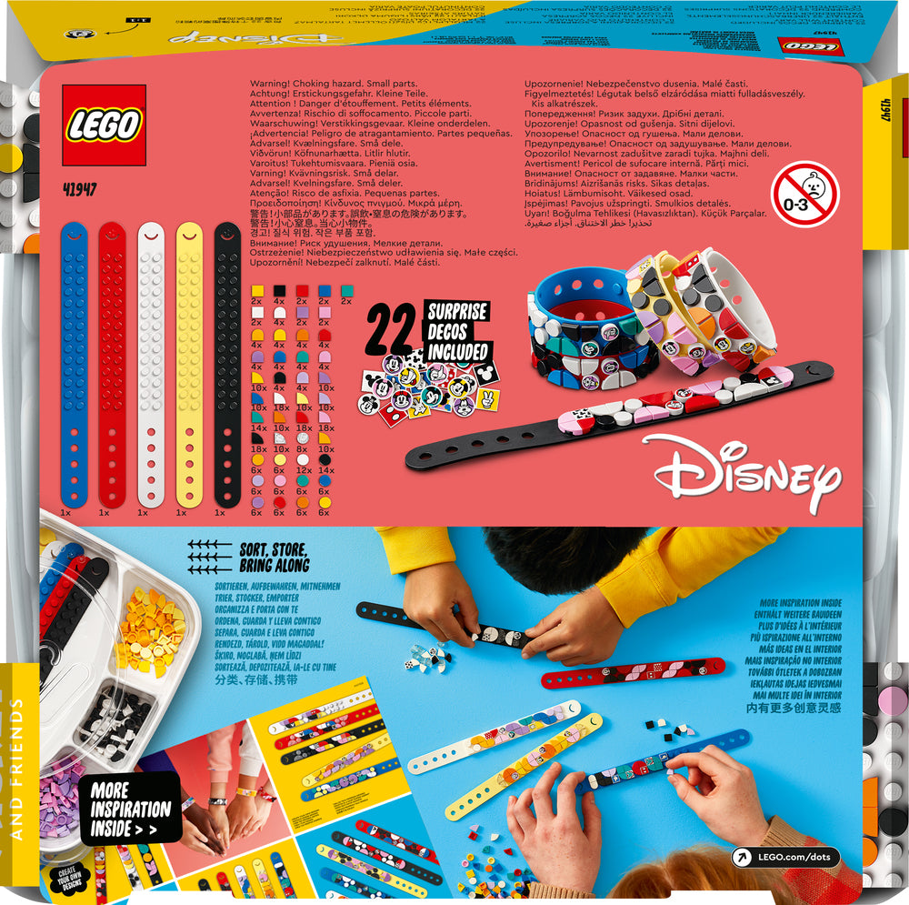 41947 LEGO Dots Mickey og Venner Armbånd-megapakke