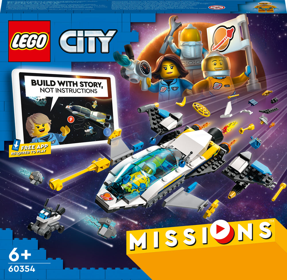 60354 LEGO City Missions Udforskningsmissioner Med Mars-Rumfartøjer