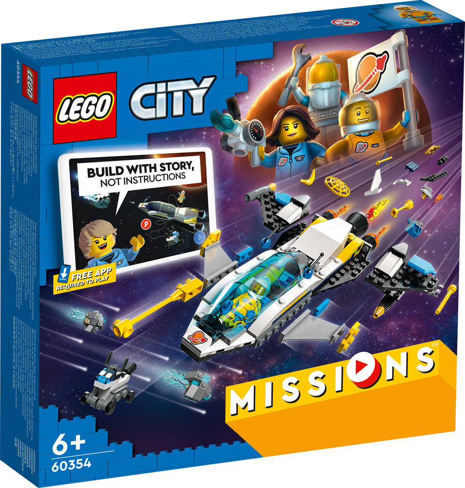 60354 LEGO City Missions Udforskningsmissioner Med Mars-Rumfartøjer