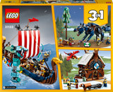 31132 LEGO Creator Vikingeskib Og Midgårdsormen