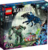 75571 LEGO Avater Neytiri og Thanator mod Quaritch i AMP-dragt