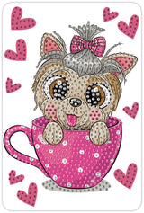 Diamond Art hund 10 x 15 cm