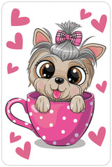 Diamond Art hund 10 x 15 cm
