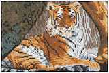 Diamond Art tiger lærred 20 x 30 cm