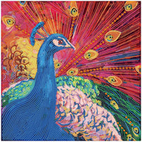 Diamond Art MIX påfugl 40 x 40 cm