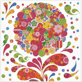 Diamond Art MIX blomst 40 x 40 cm