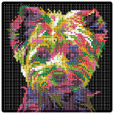 Diamond Art glitter hund 20 x 20 cm