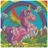 Diamond Art glitter enhjørning 20 x 20 cm