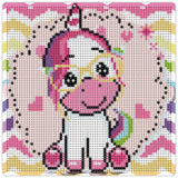 Diamond Art glitter enhjørning 20 x 20 cm