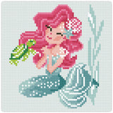 Diamond Art glitter havfrue 20 x 20 cm