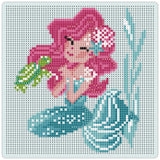 Diamond Art glitter havfrue 20 x 20 cm
