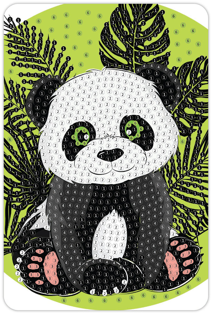 Diamond Art panda 10 x 15 cm