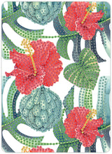 Diamond Art Tropiske blomster 13 x 18 cm