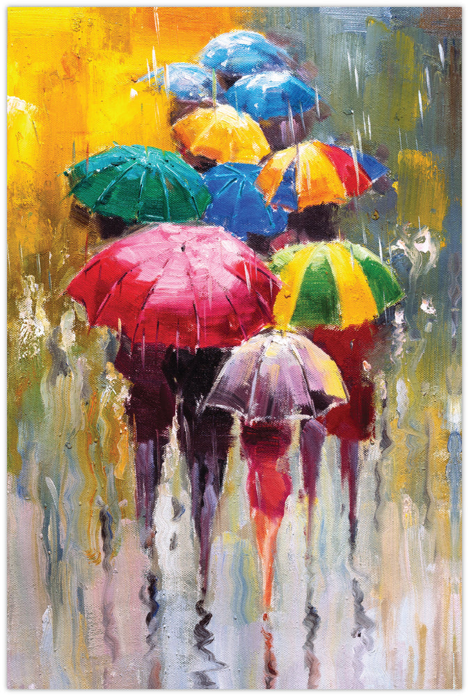Diamond Art paraplyer lærred 20 x 30 cm