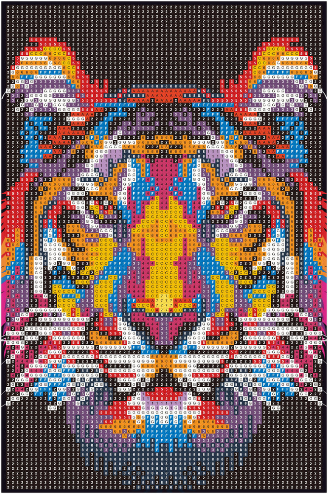 Diamond Art tigerhoved lærred 20 x 30 cm