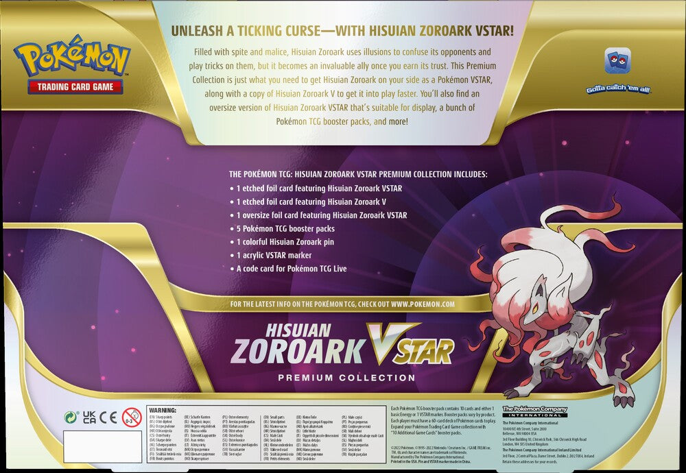 Pokémon VSTAR Box: Hisuian Zoroark - Premium Collection