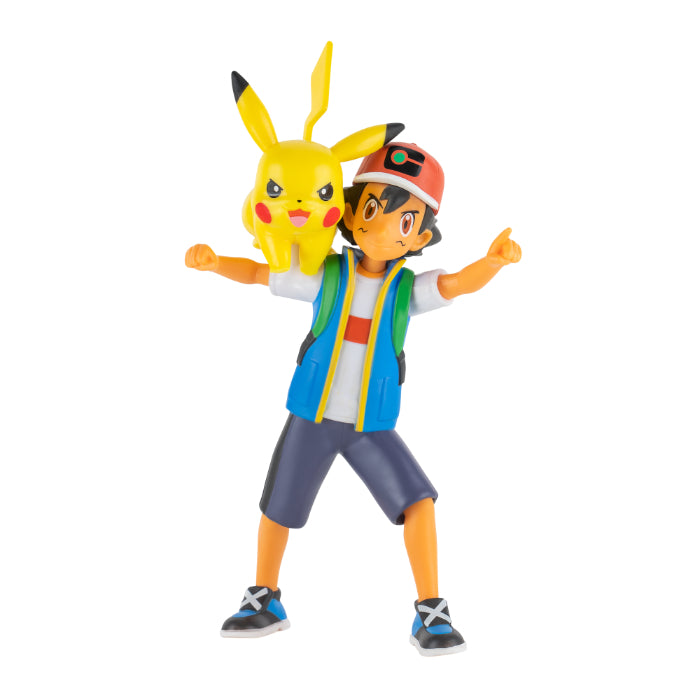 Pokemon battle feature figure Ash and Pikachu