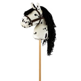 KÆPHEST, HVID Med PLETTER L68 cm