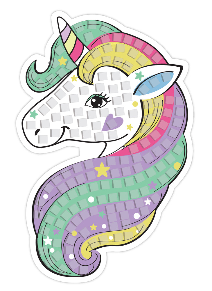 Mosaic Art Unicorn tema 4 stk.