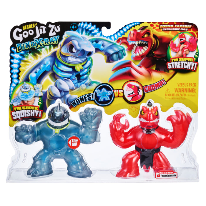 Goo Jit Zu Dino Xray Versus Pack Thrash Vs Vera