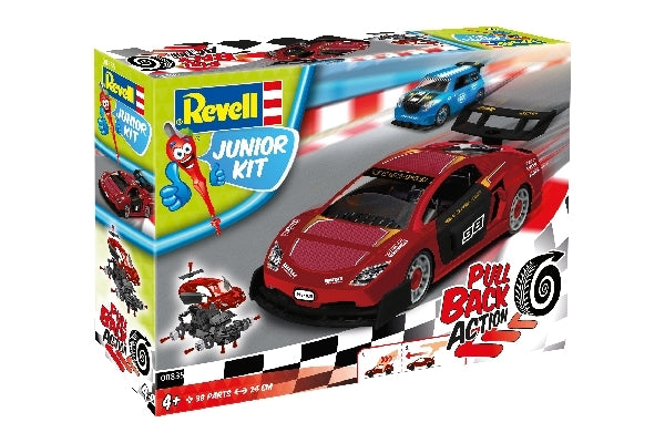 Pull Back Rallybil rød