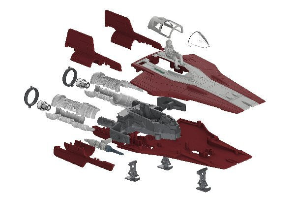 Resistance A-wing Fighter rød