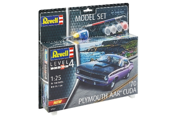 1:25 Model Set 1970 Plymouth AAR Cuda