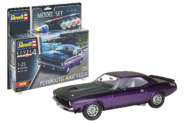 1:25 Model Set 1970 Plymouth AAR Cuda