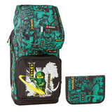 Skoletaske LEGO Maxi Plus Ninjago Grøn 3 dele