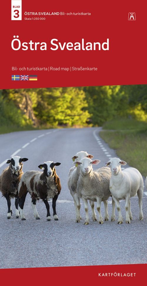Östra Svealand : bil- och turistkarta - road map - Straßenkarte