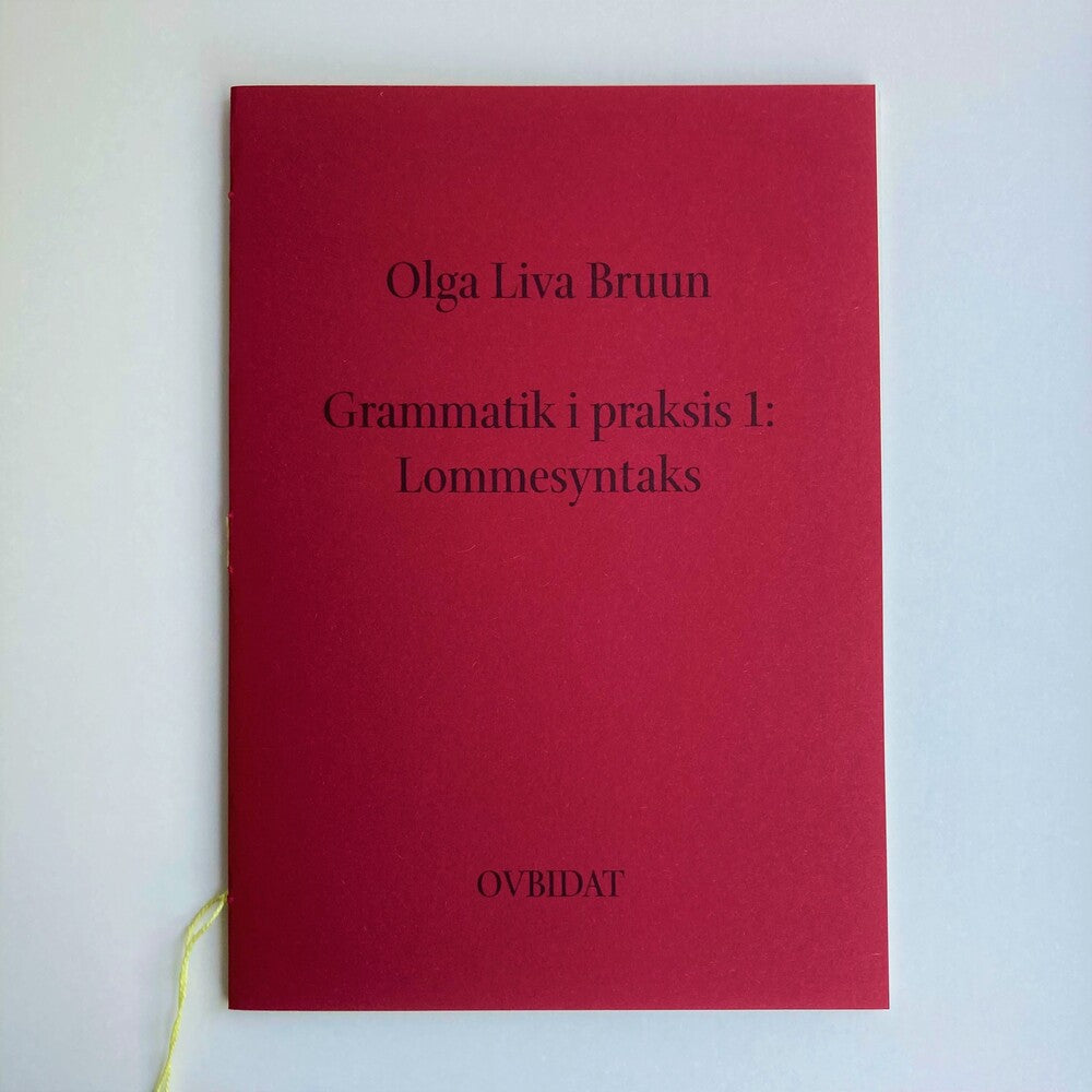 Grammatik i praksis 1: Lommesyntaks.