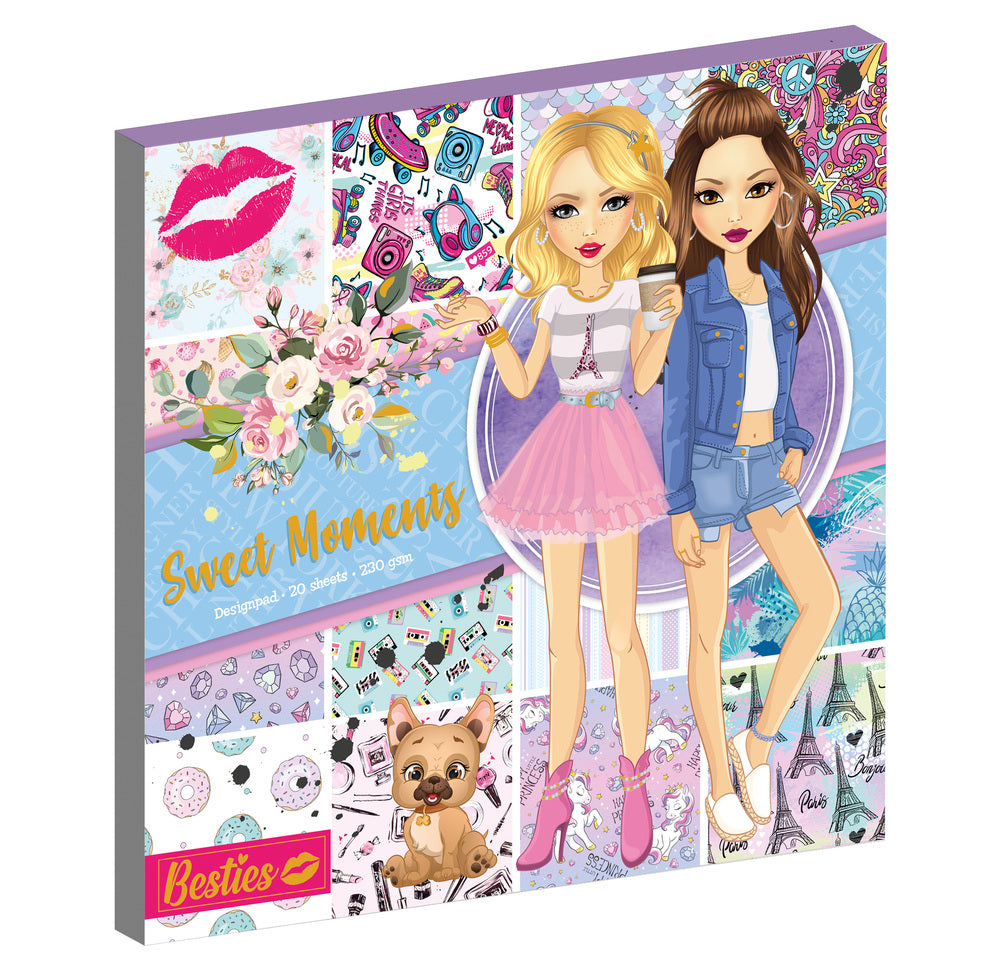 Besties - Design Pad 25 x 25 cm - Sweet moments