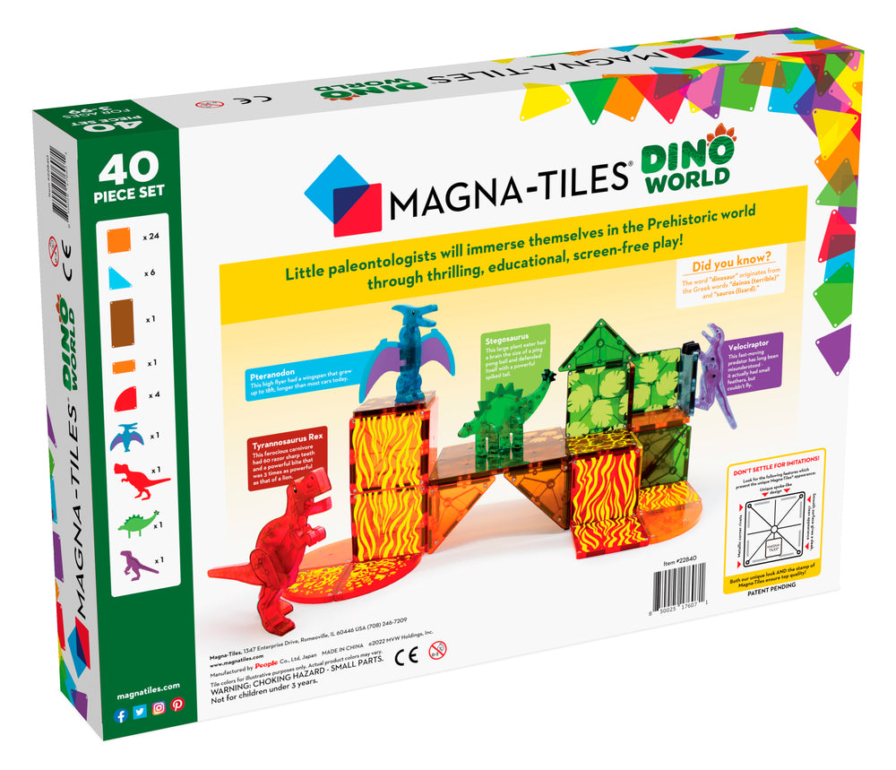 MAGNA-TILES Dino World 40 stk