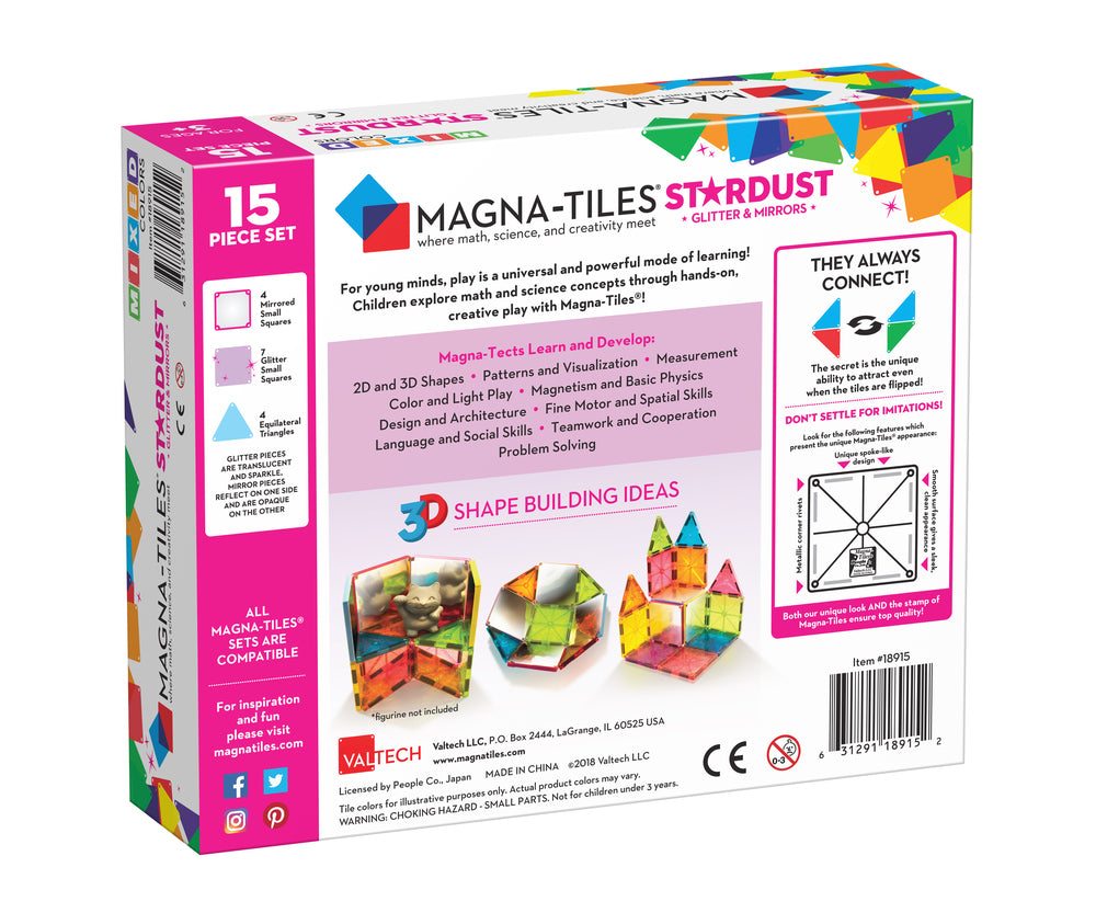 MAGNA-TILES Stardust 15 stk