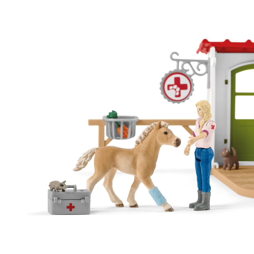 schleich Dyrlægeklinik med husdyr