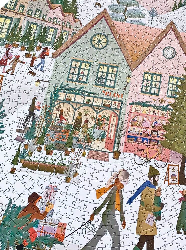 PUSLESPIL WHITE CHRISTMAS 1000 BRIKKER