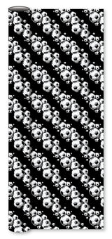 Bogbind/gavepapir fodbold sort/grå/hvid 70 cm x 2 m 80 g